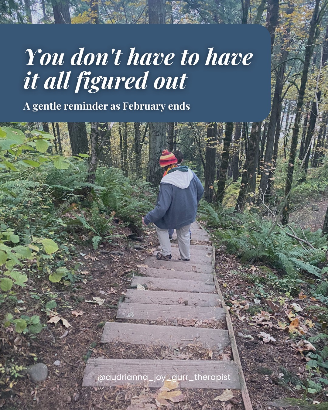 As February comes to a close, here's what I want you to remember:
You don't have to have it all figured out.
You don't have to be ""better"" by now.
You don't have to perform healing or growth for anyone.
Some months are about big shifts. Some months are about just getting through.
Both matter. Both count.
If this month was hard, you made it. If this month was good, celebrate it. If it was both, that's allowed too.
March will come. And you'll meet it exactly as you are.
How are you feeling as February ends? Drop a word or emoji below. Let's close this month together. 💛
#EndOfMonth #MentalHealthCheck #ProgressNotPerfection #YouAreEnough #Community