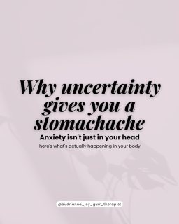 The stomachache of uncertainty is real.

Not just emotionally, physically. Your nervous system doesn't know the difference between a real threat and an unknown one. So it activates anyway.
Research on intolerance of uncertainty consistently shows it's one of the most significant drivers of anxiety, not danger itself, but not knowing. (Dugas et al., 2004)

And when that activation kicks in, "just calm down" doesn't work. The part of your brain that reasons goes partially offline. You have to come back through the body.
That's where sensory grounding comes in.

It's not about pretending things are fine. It's about giving your nervous system a present-moment anchor, noticing what's here, right now, before the unknown pulls you back under.

Swipe through for the full breakdown + a 2-minute practice to try today.
💬 What does uncertainty feel like in your body? I'd love to hear.

#AnxietyRelief #NervousSystemRegulation #GroundingTechniques #MentalHealthEducation #SomaticHealing #TraumaInformed #MindfulnessTools #WomensWellness