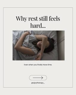 Sometimes the hardest part of resting isn't finding the time, it's allowing yourself to actually slow down.
If you've been under chronic stress for weeks, months, or even years, your nervous system learns to stay on high alert. That means when life finally quiets down, your brain doesn't automatically switch into relaxation mode.
Research on chronic stress shows prolonged activation of the body's stress response can make it difficult to feel calm, even in safe environments. Your body has adapted to survival, not because something is wrong with you, but because it's trying to protect you.
If resting feels uncomfortable, that doesn't mean you're doing it wrong.
It simply means your nervous system may need time to relearn what safety feels like.
Start small:
✨ Sit outside for five minutes.
✨ Take one slow breath before checking your phone.
✨ Let yourself pause without trying to "earn" it.
Healing isn't always about doing more. Sometimes it's about teaching your body that it no longer has to stay in survival mode.
💬 Have you ever noticed that slowing down can actually feel uncomfortable?
Let us know below, you might be surprised how many people relate.
#MentalHealth #NervousSystemRegulation #StressRecovery #BurnoutRecovery #SelfCare #TraumaInformed #MentalWellness #Therapy